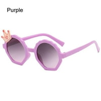 Aranyos UV árnyalatok napvédő Korona dekoráció baba lányok napszemüveg gyerekek szemüveg gyermekek napszemüveg lila