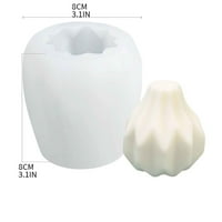 Henger gyertya formák Szilikon, 3D csíkos gyertya formák pillér szilikon formák aromaterápiás gyertya szappan készítése