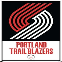 Portland Trail Blazers-logó fali poszter Pushpins, 22.375 34