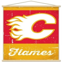 Calgary Flames-Retro Logó Fali Poszter, 14.725 22.375