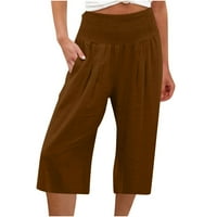 Gaecuw vászon nadrág női nyári széles lábú nadrág plusz méretű nyugodt Fit Hosszú nadrág Lounge nadrág Sweatpants alkalmi