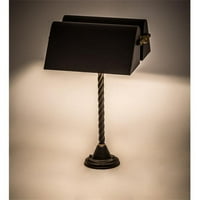 Meyda Tiffany Belmont Bankárok Lámpa Fény 21 Magas Büfé Asztali Lámpa-Bronz