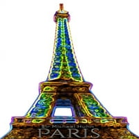 Párizs eiifel torony Neon bling kreatív üres folyóirat: Párizs eiifel torony Neon bling kreatív üres folyóirat