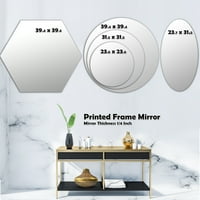 Designart 31.5 31.5 Modern fali tükör
