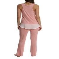 A BLIS női könnyű vékony illeszkedő tartály felső pizsama készlet