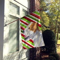Caroline kincsei SS4573-zászló-szülő Jack Russell Terrier Candy Cane Ünnep Karácsonyi zászló, Többszínű