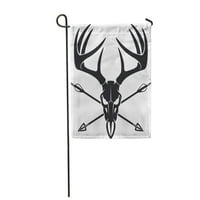 Gímszarvas Whitetail Buck koponya átkelés vadászat nyilak agancs Fej szarvas jávorszarvas kerti zászló dekoratív zászló