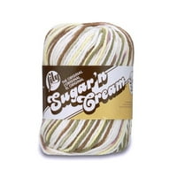 Lily Sugar ' n Cream szuper méretű Ombre közepes pamutfonal, Erdős moha 3oz 85g, Yard