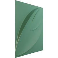 Ekena Millwork 5 8 W 5 8 H Iris endurawall dekoratív 3D -s fali panel, univerzális gyöngy metál tengeri köd