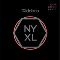 'Addario NYXL nikkel seb 8 húros Elektromos gitár húrok, könnyű felső nehéz alsó, 10-74