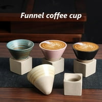 Waroomhouse japán stílusú kávéscsésze kézzel készített kerámia tölcsér kávéscsésze alap hőálló japán stílusú Latte