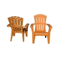 Egymásra rakható Adirondack székek narancssárga színben