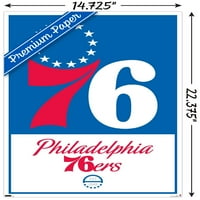 Philadelphia 76ers-logó fali poszter, 14.725 22.375