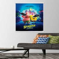 A Spongyabob film: szivacs a Run-Key Art fali poszter fa mágneses kerettel, 22.375 34