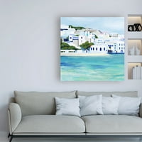 Védjegy Képzőművészet 'Mykonos Coast I' Canvas Art by Grace Popp