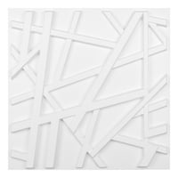 Art3D White PVC 3D fali panel geometriai kereszteződések 19.7 19.7