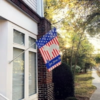 Carolines kincsek BB3294CHF USA hazafias Bedlington Terrier zászló vászon ház mérete nagy, többszínű
