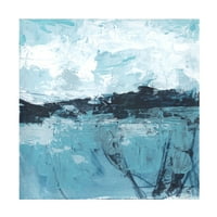 Június Erica Vess 'Blue Coast Absztrakt I' Canvas Art