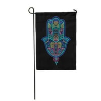 Többszínű díszes amulett Hamsa kezét Fatima Etnikai közös kerti zászló dekoratív zászló Ház Banner