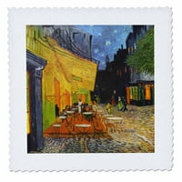 3drose kávézó terasz éjjel Vincent Van Gogh - - étterem francia utcai festés - Kávéház - paplan tér, által