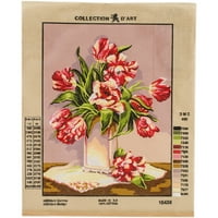Collection D ' Art Tűsarkú Nyomtatott Gobelin Vászon,, Vad Tulipánok
