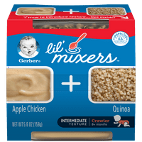 Gerber lil 'keverő színpadi kisgyermek ételek Apple Chicken quinoa, 5.6oz, tálca