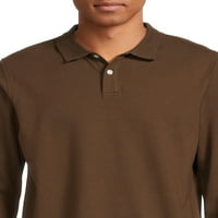 George Men Pique Polo ing hosszú ujjú, S-3XL méretű