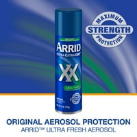 Arrid Extra Extra Száraz Ultra Tiszta Aeroszol Izzadásgátló Dezodor, Ultra Friss, Twin Csomagolás Változhat
