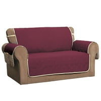 Innovatív Textil megoldások 1 darabos Star Solid XL kanapé Bútorhuzat Slipcover, bordó elefántcsont