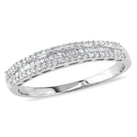 Carat T.W. Gyémánt 10KT fehérarany -évforduló gyűrű
