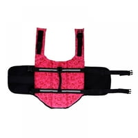Pet fényvisszaverő fürdőruha kutya mentőmellény biztonsági ruhák mentőmellény hám Saver nyári Swimwer Piros XS