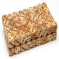 Játékok fa kocka lekerekített sarkokkal - ömlesztett csomag