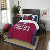 Philladelphia Phillies vigasztaló szett, teljes queen méret, Grand Slam Design, Team színek, poliészter, szett