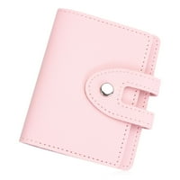 Többfunkciós zsebtáska pénztárca Cukorka színű PU bőr pénztárca hitelkártya-tartó kártyahely RFID blokkoló rózsaszín