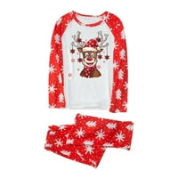 Családi megfelelő karácsonyi pizsama szett, aranyos jávorszarvas Hosszú ujjú hálóruha fiúknak Lányok Apa Anya