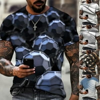 Férfi 3D Streetwear grafikus Divat Alkalmi izom Rövid ujjú póló póló XL