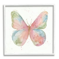 Stupell Industries gyermekek tavaszi pillangó -absztrakt akvarell minta szárnyak, 17, Nan tervezése