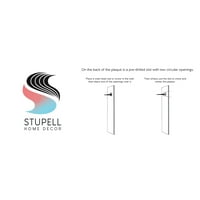 Stupell Industries Modern Warped Blue Square Formes Fehér Vonák Keret nélküli Art Print Wall Art, Design by Regina