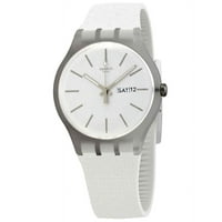 Swatch Bricablanc kvarc fehér Dial Unise Watch SUOW710