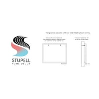 Stupell Industries tiszta kék víz tengerparti vidéki gyepek fák festés galéria csomagolt vászon nyomtatott fali művészet,