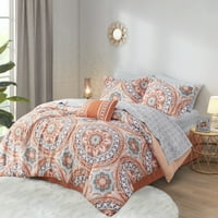 Home Essence Nepál ágy egy zsákban Vigasztaló ágynemű készlet, Narancs, királynő