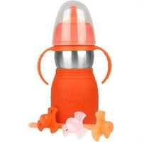 Kid Basi új hullám-biztonságos Sippy 2; baba & Tipegő rozsdamentes acél csésze szalmával