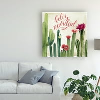 Védjegy Képzőművészet 'Christmas Cactus i' Canvas Art by Grace Popp