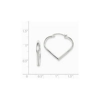 Primal ezüst ezüst ródium bevonatú szív karika fülbevaló