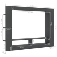 Szekrény szürke 59.8 x8. 7 x44. 5 forgácslap