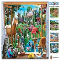 Remekművek puzzle felnőtteknek-less keresztül - 18 x24
