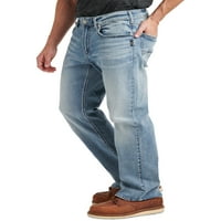 Ezüst Jeans Co. férfi Craig Easy Fit bootcut farmer, derékméret 30-42