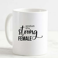 Kávé bögre termék egy erős női feminizmus női lány hatalom nők fehér csésze Vicces Ajándékok munka iroda neki