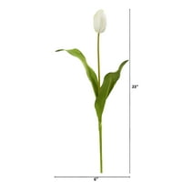Szinte természetes 23in. Holland tulipán mesterséges virág