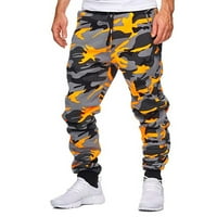 Homchy Men Sport Camouflage Pólya alkalmi laza Sweatpants húzózsinór nadrág, férfi divat ruházat-a legjobb ajándék